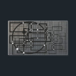 Engineering style bussines card<br><div class="desc">Engineering style business card. The style reflects schematically connected geometrical lines. Grey color iron background used  to reinforce the impression of microchip. Designed for science and technology style  lovers,  art people.</div>