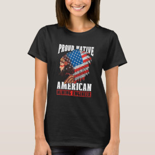 Engineering Us Flag Mechanical Civil Mining Engi T-Shirt