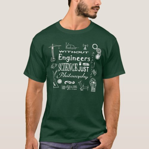Engineering vs Science Motto T_shirt