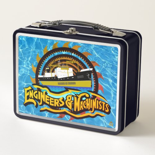 Engineers and Machinists Sailors Sawtooth Metal Lunch Box