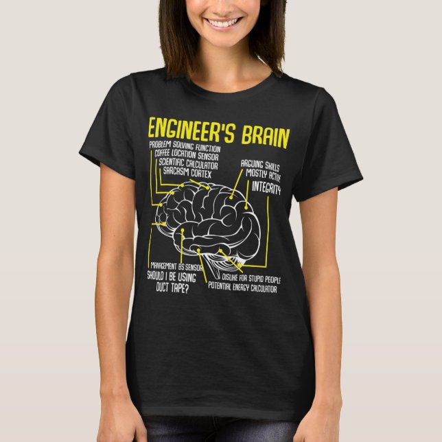 Engineer's Brain Engineering Games Process T-Shirt (Front)