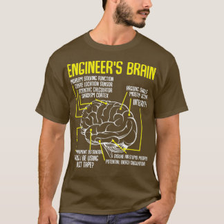 Engineers Brain Funny Engineering Games Process T-Shirt