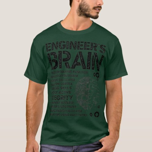 Engineers Brain Funny Process Engineer Men Gift T_Shirt
