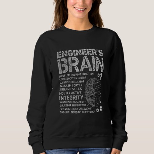 Engineers Brain  Process Engineer Men Engineering Sweatshirt