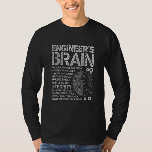 Engineers Brain  Process Engineer Men Engineering T_Shirt