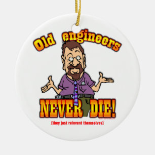 Engineers Ceramic Ornament