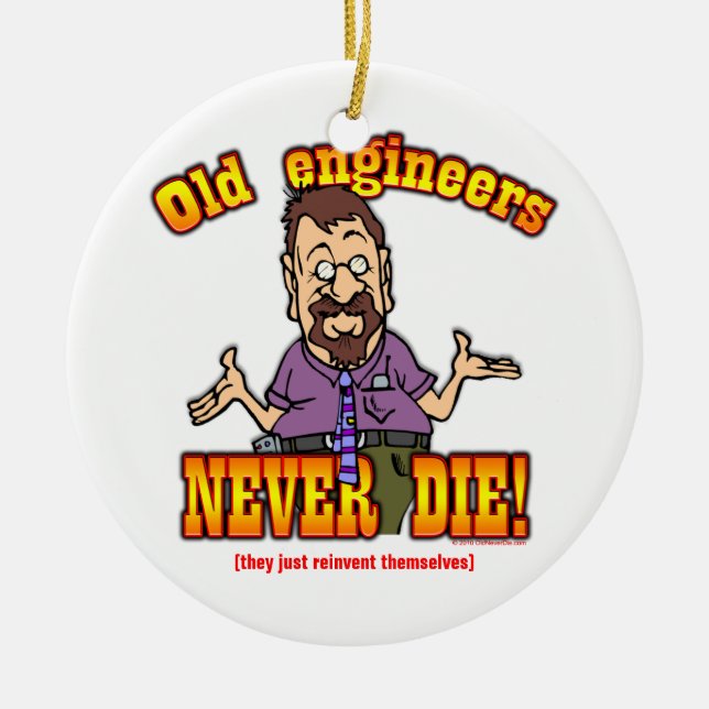 Engineers Ceramic Ornament (Front)