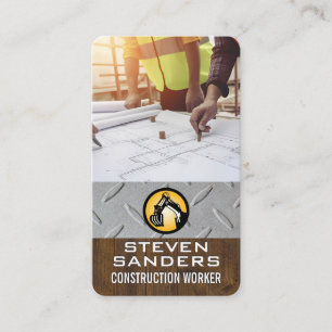 Engineers   Construction Site   Architect Business Card