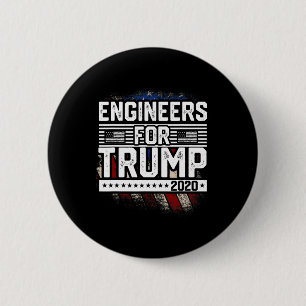 Engineers' For Trump Re-elect Trump Button
