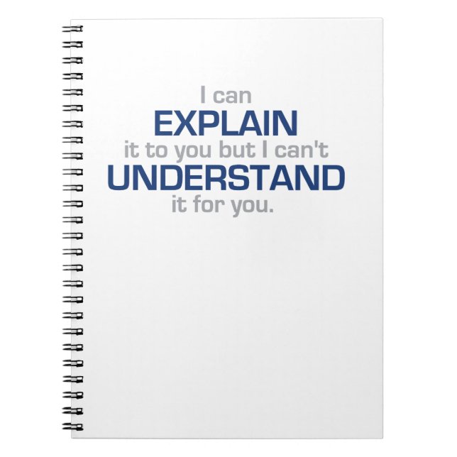 Engineer's Motto - Science Type Stuff Notebook (Front)