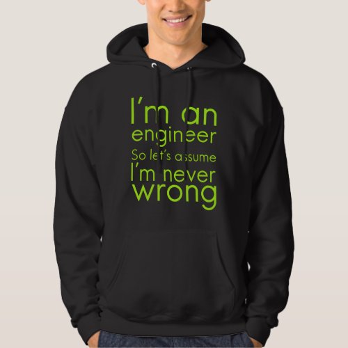 Engineers never go wrong funny gifts for engineeri hoodie