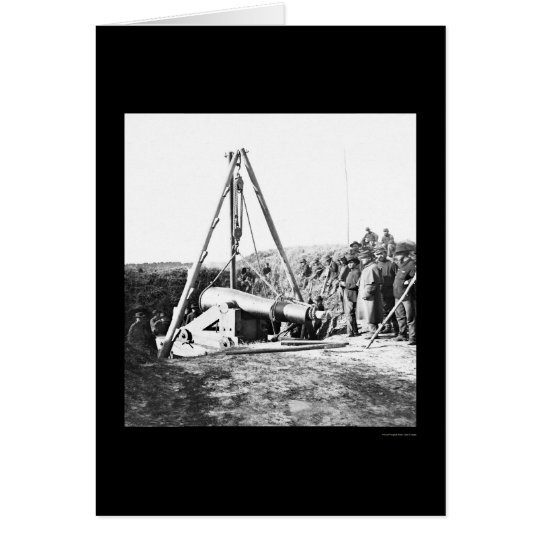 Engineers Removing a Gun for General Sherman 1864 Card