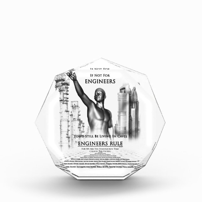 Engineers Rule Acrylic Award (Front)
