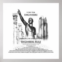 Engineers Rule Archival Poster