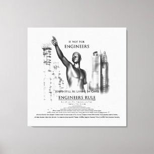 Engineers Rule Canvas Print