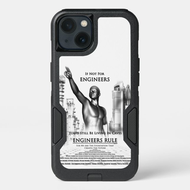 Engineers Rule Otterbox iPhone Case (Back)