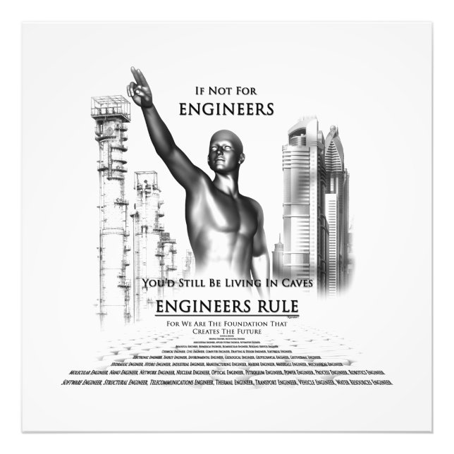 Engineers Rule Photo Print (Front)