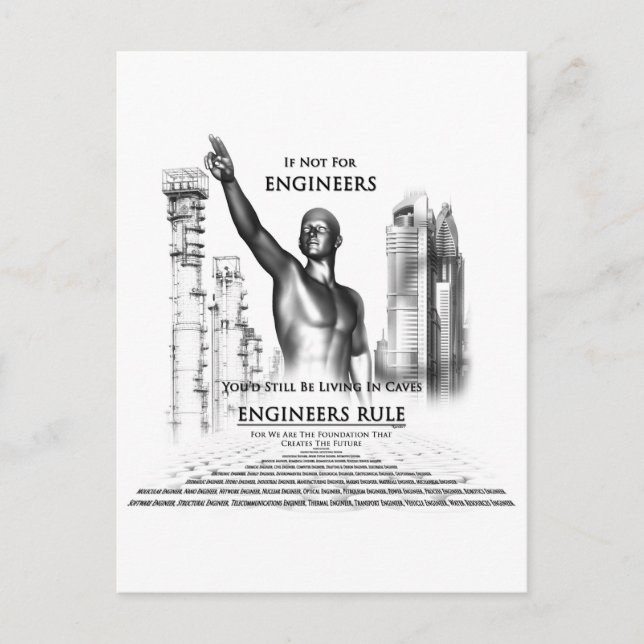 Engineers Rule Postcard (Front)