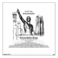 Engineers Rule Walls360 Decal
