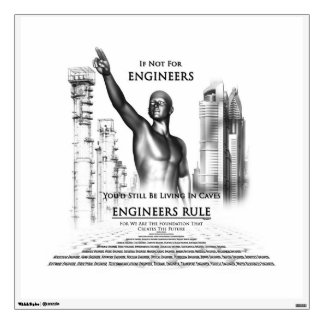 Engineers Rule Walls360 Decal