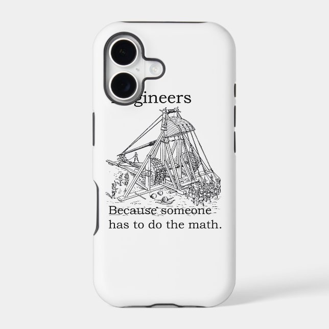 Engineer's Trebuchet Phone Case (Back)