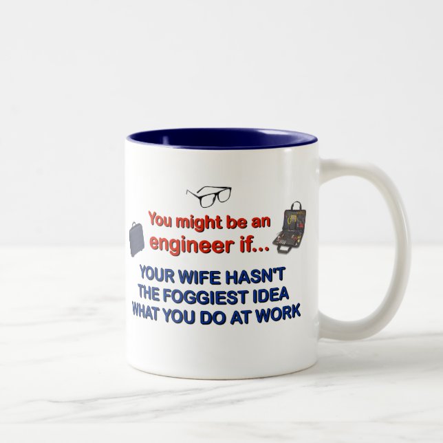 Engineer's Wife Two-Tone Coffee Mug (Right)