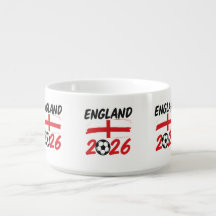 England 2026 Soccer Fan Design, Cross and Football