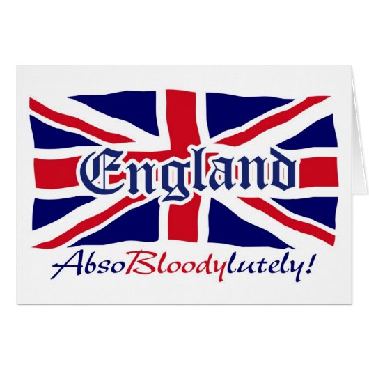 England Absobloodylutely 4 Cards (Front Horizontal)
