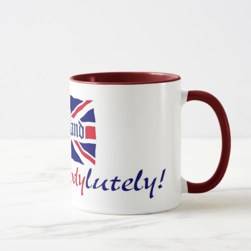 England Absobloodylutely Mug