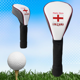 England and English Flag Red Personalization Golf Head Cover