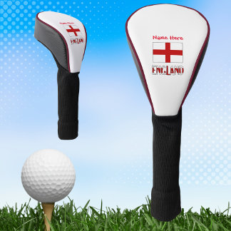 England and English Flag Red Personalization  Golf Head Cover