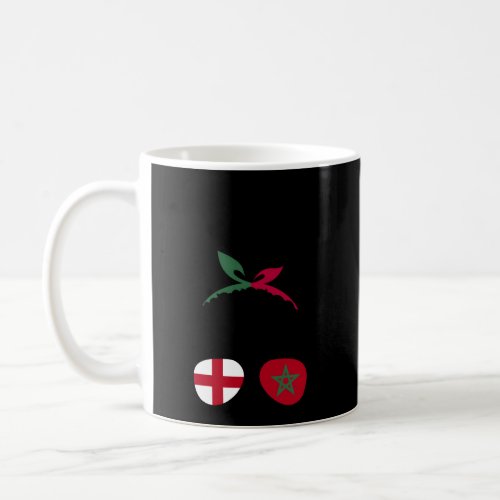 England And Morocco Mix Afro Hair Half English Hal Coffee Mug