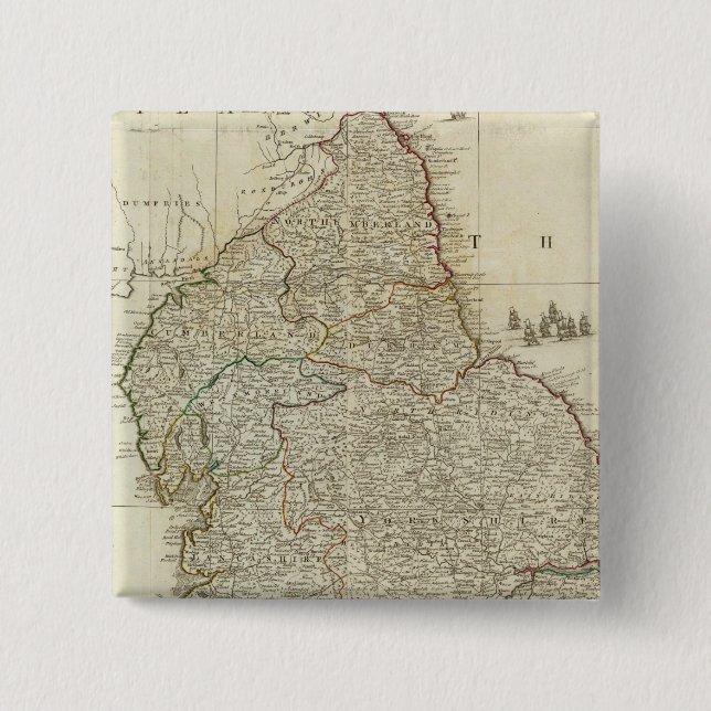 England and Wales Northern section Button (Front)