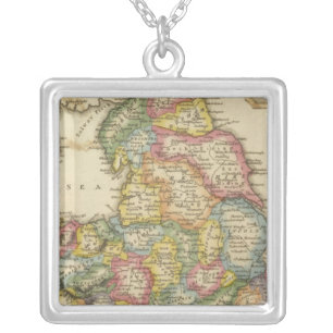 England and Wales Silver Plated Necklace