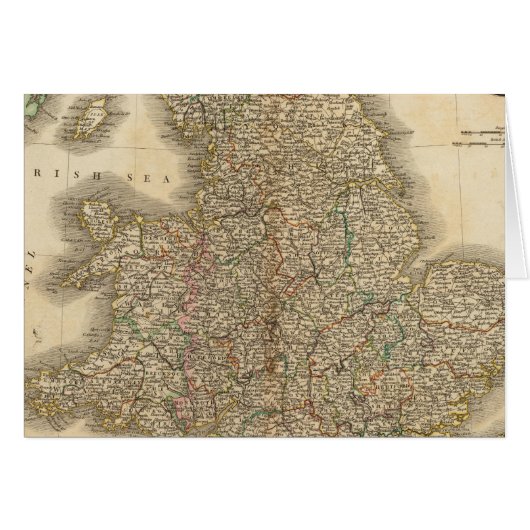 England Atlas Map 2 Cards (Front Horizontal)
