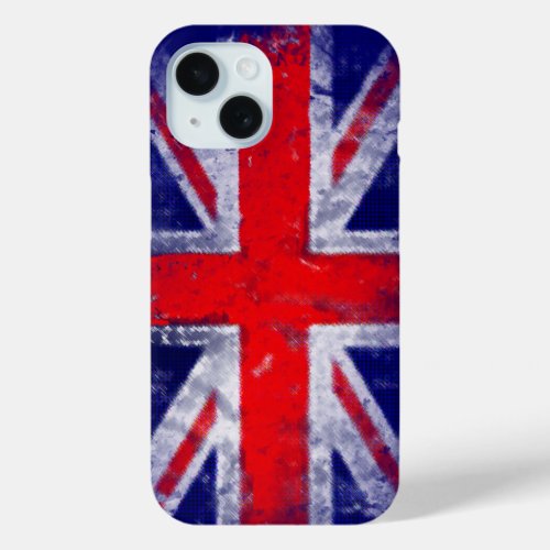 England blue and red Flag iPhone 15 Case