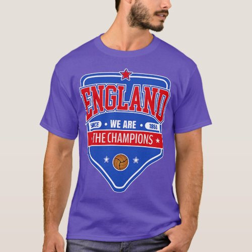 England  Blue Red Badge T_Shirt