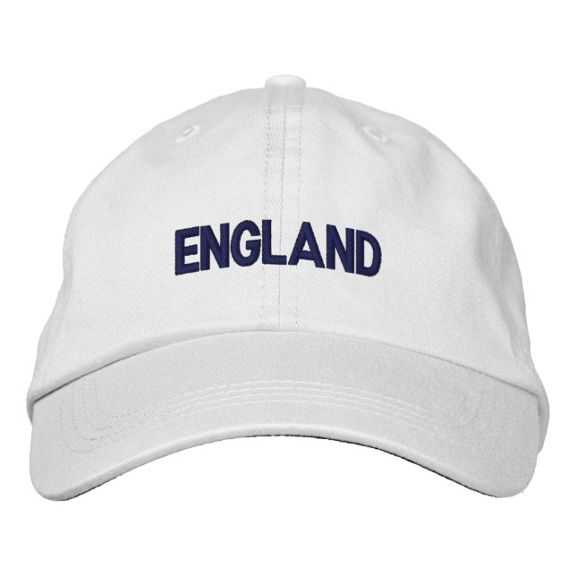 England British Country United Kingdom Patriotic Embroidered Baseball Cap (Front)