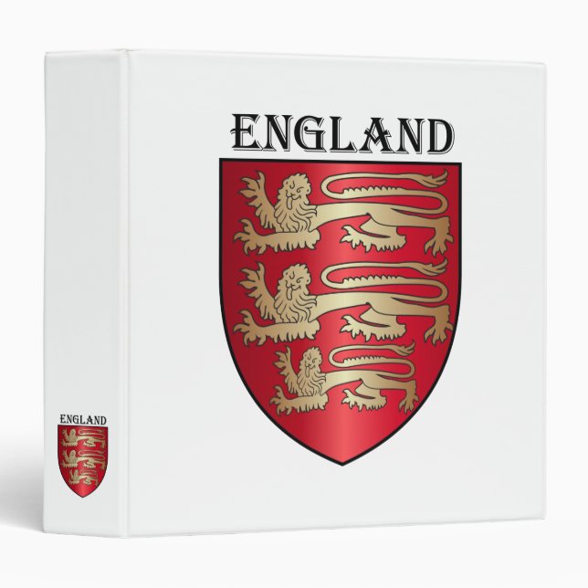 England coat of arms 3 ring binder (Front/Spine)