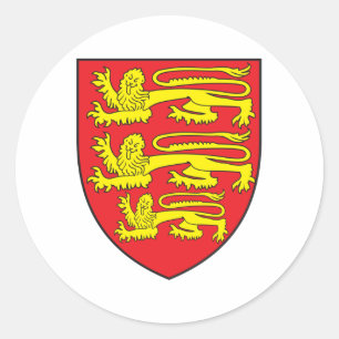 England Coat Of Arms Classic Round Sticker