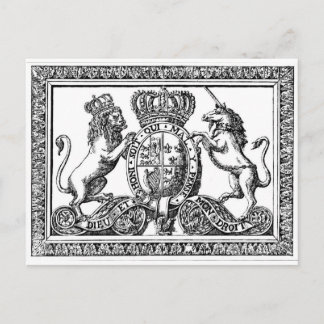 England Coat of Arms Postcard