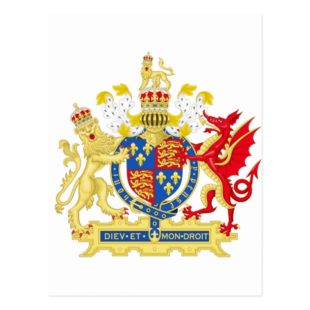 England Coat Of Arms Postcard Zazzle Com   England Coat Of Arms Postcard Rfcba9e8fbe8141199b963ae1d8a949c2 Vgbaq 8byvr 630 