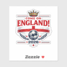 England Come On England 2026 Soccer Fan