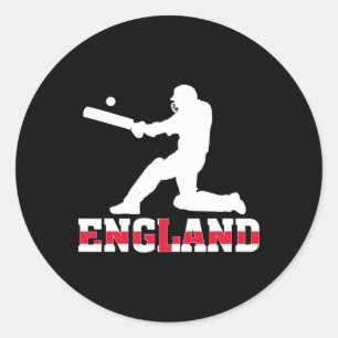 England Cricket Fan Jersey 2025 British Cricket Classic Round Sticker