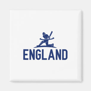 England Cricket Fan. Men Magnet
