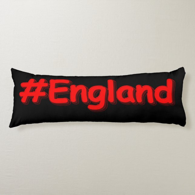 "#England" Cute Design. Buy Now Body Pillow (Front)