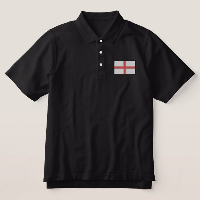 England Embroidered Polo Shirt (Design Front)