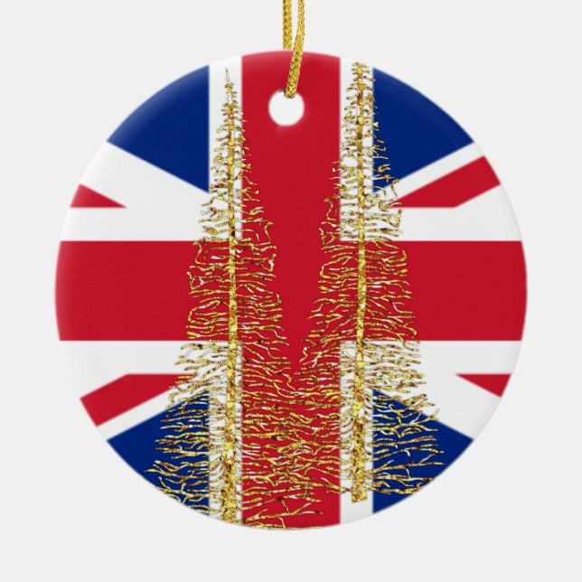 England English British Flag Christmas Ornament (Front)