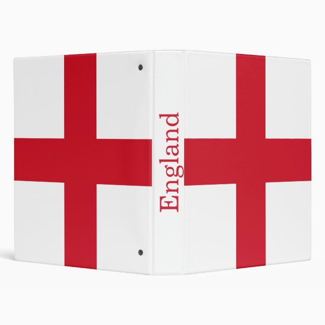 England Flag 3 Ring Binder (Background)
