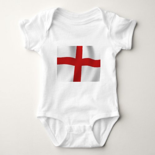 England Flag Baby Bodysuit